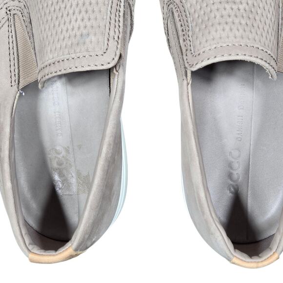 Ecco Soft 7 Slip On Shoes Mens 7-7.5 EU 41 Nubuck Leather Gray Casual Comfort main image 7